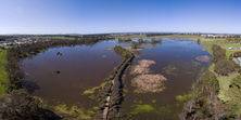 Aerial view of Mullawallah Wetlands Image supplied by Jamie Walhouse